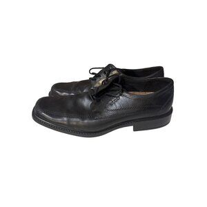 Ecco Mens Black Leather Lace-Up Dress Shoes Size 11-11.5